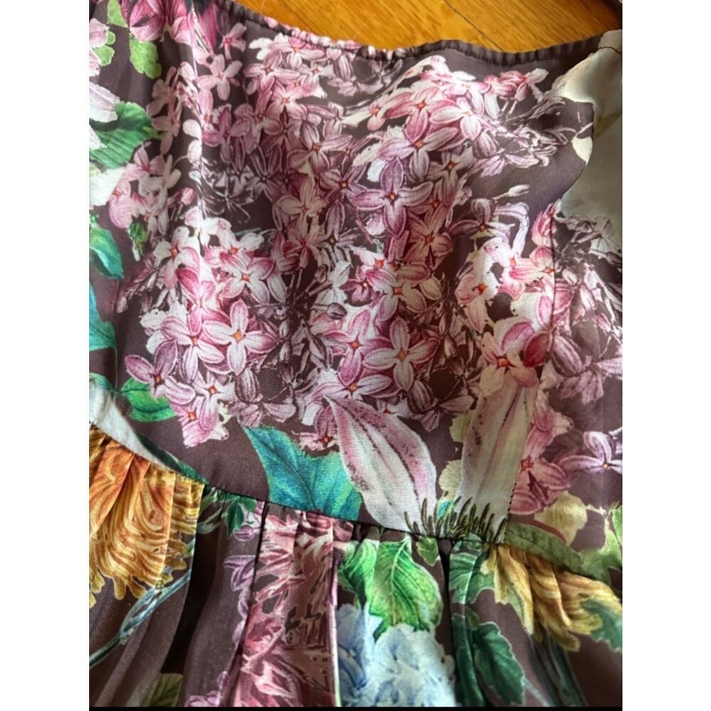 New Anthropologie BHLDN Isabella Tiered Square-Neck A-Line Midi Dress Sise 16W - Picture 4 of 5